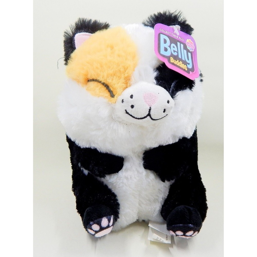 Nanco Belly Buddies Buddy Cat Plush Stuffed Animal Calico Kitty 7"